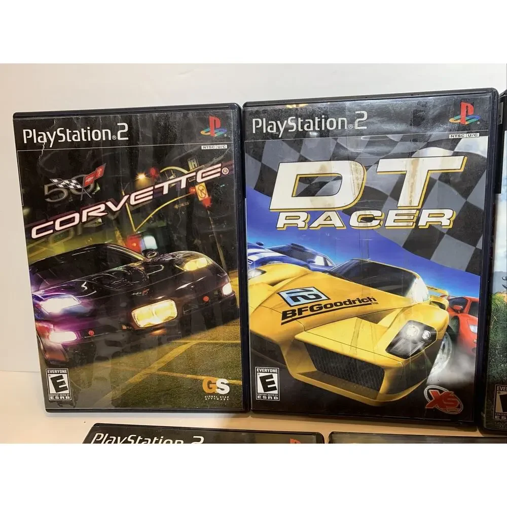 Lot of 5 Racing Games PS2 PlayStation2 Corvette, DT Racer, ATV 2, TT Superbikes